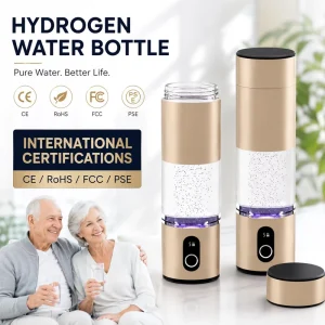 60000ppb PEM SPE Hydrogen Rich Water Bottle Portable Molecular H2 Generator