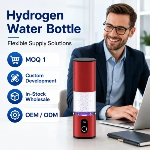 6000PPB PEM SPE Hydrogen Water Bottle Rechargeable Molecular Hydrogen Generator Cup for SPA