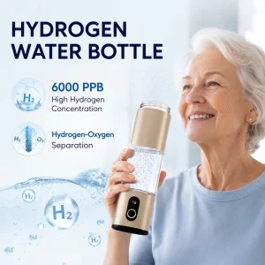 6000ppb PEM SPE Hydrogen Rich Water Bottle Portable Molecular Hydrogen Generator