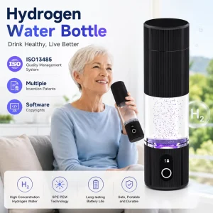 6000ppb SPE PEM Hydrogen Water Bottle Portable H2 Generator Cup for SPA