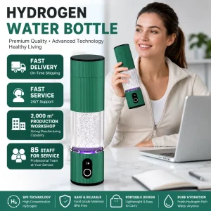 6000ppb SPE PEM Hydrogen Water Bottle Portable H2 Generator for SPA