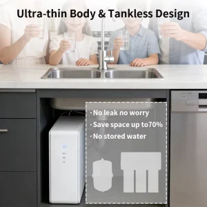 600G Home Water Purifier Tankless Reverse Osmosis RO Filtration System 5-Stage Filtration 3-Year Warranty