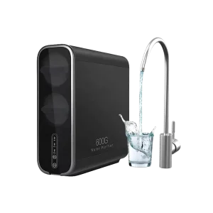 600GPD Tankless Electric Under Sink RO Water Filter System with Smart Flush LED Display Self Cleaning
