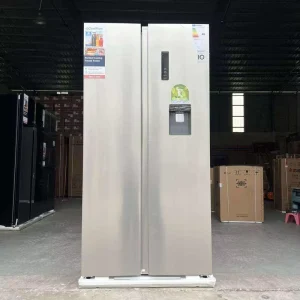 691L Stainless Steel Frost Free Energy Efficient Freestanding French Door Side by Side Electric Refrigerator Water Dispenser