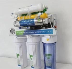 7-Stage 400 GPD Under-Sink Reverse Osmosis Water Purifier with UV and Iron Bracket Electric Manual for Household Drinking Water
