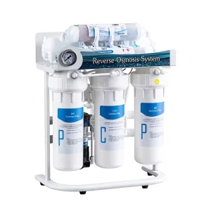 7 Stages RO Filter System Under Sink Water Filter with Pump and Storage Tank Connect to 1/4 Inch Faucet for Kitchen