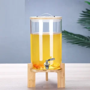 7.5L Borosilicate Glass Water and Beverage Dispenser with Tap