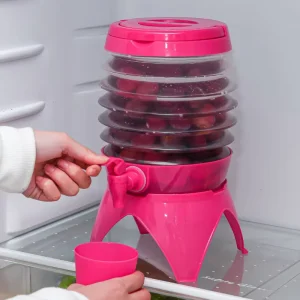 7.5L PP Clear Plastic Collapsible Beer Beverage Barrel Dispenser