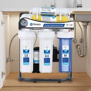 75 100 GPD 6 Stage Water Purifier RO Reverse Osmosi System Pressure Barrel with Drinking Water Filter or Purifier for Home Use