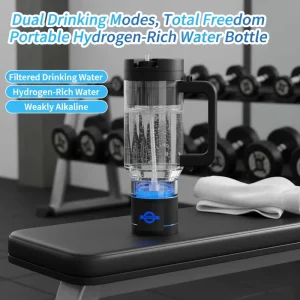 750 ml Alkaline Hydrogen-Rich Water Bottle Generator SPE PEM USB Desktop Car Household and RV Use