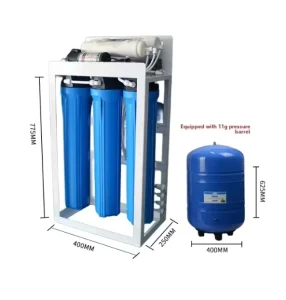 774 400 600 800 GPD Commercial Manual Plastic Under Sink RO Reverse Osmosis Water Filter System with Smart Faucet