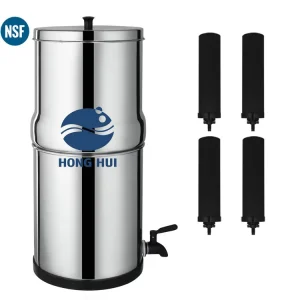 8.5L SUS304 Gravity Water Filter with Carbon Cartridge NSF/ANSI 42 and 372