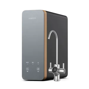 800 GPD 5-Stage RO Water Purifier System with Touchscreen, Tankless Design, and Outlet Faucet for Household Use