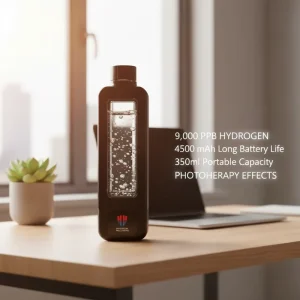 8000 PPB Sports Hydrogen Water Bottle APP Control Drinking Water Monitoring 4500 mAh Battery