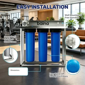 800GPD Household Electric Self-Cleaning Under-Sink Reverse Osmosis Water Treatment System Stainless Steel 8-Stage Filtration