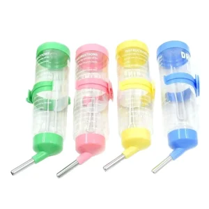 80ml 125ml 250ml Plastic Small Pet Water Drinking Bottle Feeder for Hamsters and Rats Cage Hangable
