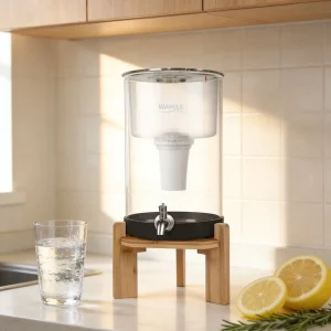 8L Glass Countertop Gravity Water Filter Purifier