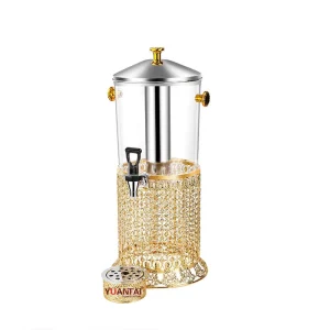 8L Gold Juice Dispenser Drink Dispenser Milk Coffee Beverage Beer Dispenser for Catering Hotel Wedding