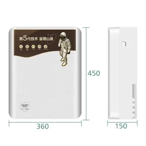 9-Stage Tankless Under-Sink Dual Waterway Silicon Strontium UF Filter 0.01m No Power Zero Waste Rich Silicic Acid Zn