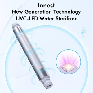 99.999% Portable Electric 1/2 NPT 15W 12V Aluminum UVC 260-280nm LED Water Filter System 15 LPM RV Outdoor Household Car