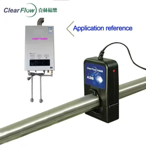 ABS Material Electromagnetic Limescale Remover 220V Magnetic Descaler Pipe Current Fix 1 Year Permanent Scale Control Systems