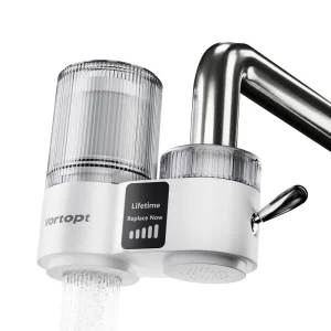 ABS Plastic Portable Tap Water Purifier 5-Stage Activated Carbon Filtration Manual Power Source for Household Outdoor Hotel Use