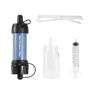 ABS Portable Water Filter Straw for Emergency Wilderness Camping