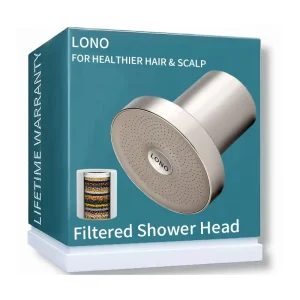 ACF Filtered Shower Head High Pressure Shower Head Filter for Hard Water Shower Filter to Remove Impurities for Scalp Skin Hair