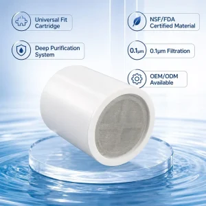ACF Shower Filter Cartridge Replacement Antibacterial VC Hard Water Softener Dropshipping Bulk Discount OEM