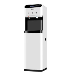AHP-S1 RO UF Hydrogen Water Purifier, Floor-Standing Ice and Hot Mineral Water Dispenser with 12 L Tank, Korea UV LED, for 3-50 People