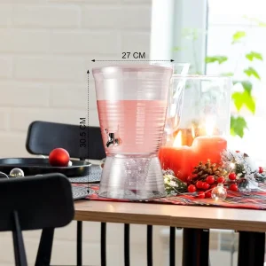 Acrylic Beverage Dispenser Custom Lucite Juice Container With Faucet for Drinks Restaurant Home Party KTV