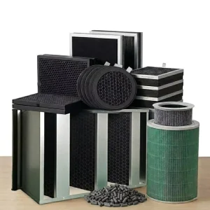 Activated Carbon Air Filter Sheet Modular Design Custom Size Iodine Value Strong Odor Harmful Gas VOC Fume PM2.5 Dust