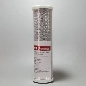 Activated Carbon Fiber Filter for Water Bottle 20BB CTO Carbon Filter 5 Micron