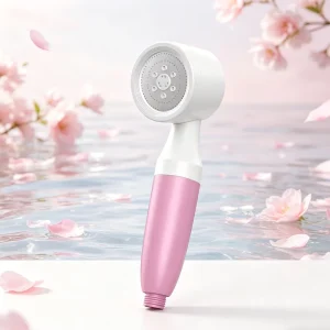 Activated Carbon Plastic Manual Shower Filter Head High Pressure Antibacterial Chlorine Removal 2-Stage Eco-Friendly 100 GPD