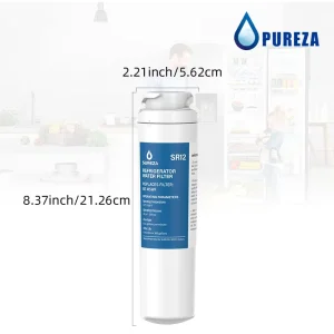 Activated Carbon Plastic Refrigerator Water Filter Replacement NSF 42 Certified 300 GPD MSWF 101820 A 101821B