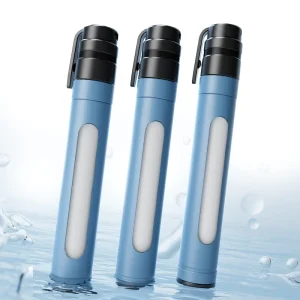 Adjustable Visible Window Design Outdoor Survival Drinking Water Straw Filter 0.01 Micron