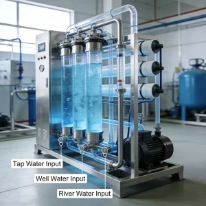 Advanced Industrial Ultrafiltration Water Treatment System Pump Carbon Membrane Removes Impurities Provides Crystal clear Water