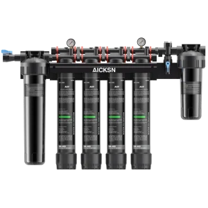 Aicksn 40LPM Large Flow Filtration System Water Treatment Plant Commercial Water Purifier for Business Industrial