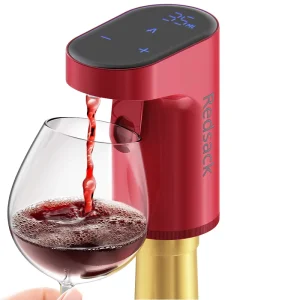 Alcohol Whiskey Decanter with Built-In LED Display Wine Dispenser for Home Bar