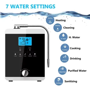 Alkaline Hydrogen Generator Purifier Electric Household Water Ionizer 200 GPD Hydrogen Water Machine for Car and Home Use