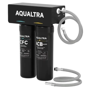 Alkaline Under Sink Manual Household Water Filter 20000 Gallons Capacity 2 Stage Water Purification System