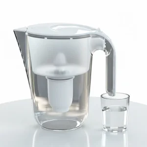 Alkaline Water Filter Pitcher Eco Friendly Portable Household Manual Operation 3.2L Capacity 60 Day Filter Life