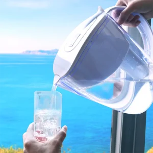 Alkaline Water Filter Pitcher with Activated Carbon 3.5L 8 Cup Home and Outdoor Use Portable Distiller