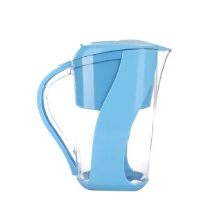 Alkaline Water Filter Pitcher with High pH+9.5 Consisting of Ion Exchange Resin Tourmaline Mineral Balls and Carbon