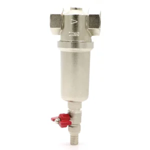 All Brass 1” Nickel Plated Water Prefilter