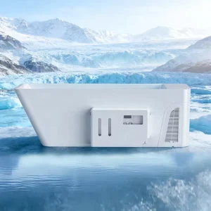 All in One Smart Wifi Acrylic Cold Plunge Bathtub Ozone Pump 1 HP Chiller Freestanding Ice Bath Tub for Outdoor Gym Wellness