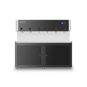 Alon Hot Sales 220V Stainless Steel Commercial Grade 6 Taps Cold and Hot Water Dispenser for Campus Use