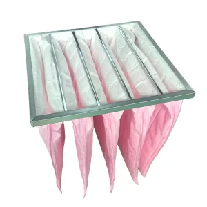 Aluminum Frame F7 Customizable Synthetic Fiber Bag Filter with High Dust Holding Capacity for HVAC Systems
