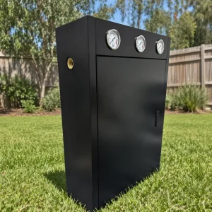 Anti-Algae Whole House Filtration System with Weatherproof Black Shield, Heavy-Duty 3-Stage Filter for Well, Rain, and Mains Water