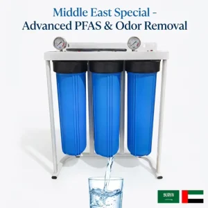 Anti Sand Pro Kit 3 Stage Big Blue Water Filter with Spin down Pre filter for Desert Areas Whole House Filtration System